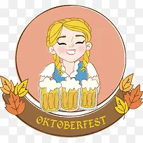 啤酒撸串logo设计