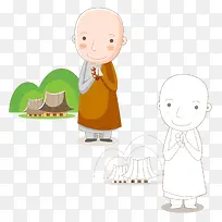 拿佛珠的小和尚