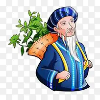 苗族采药老人图片