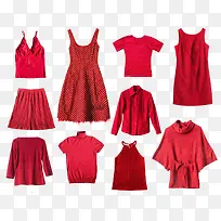 红色系列衣服