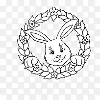 花环与兔子