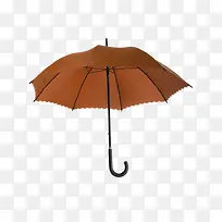 棕色简约雨伞装饰图案