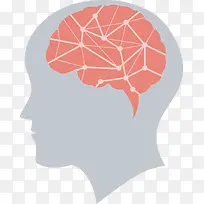 卡通的智能科技大脑