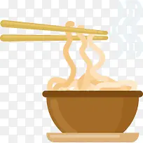 一碗热腾腾的拉面