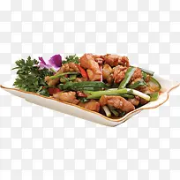一份青葱生炒鸡