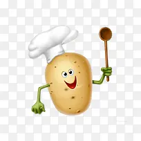 土豆厨师素材图片