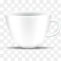 矢量图瓷器的杯子