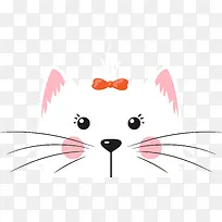 可爱的小猫咪矢量图