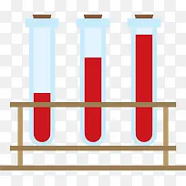 红色扁平血液试管