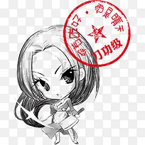 萌萌的女生