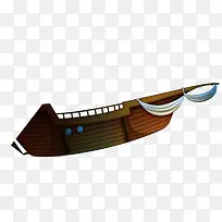 复古古代棕色船只小船
