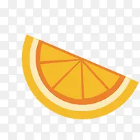 黄色的卡通橙子水果