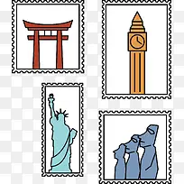 美国自由女神邮票