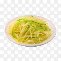 一盘清炒青椒土豆丝