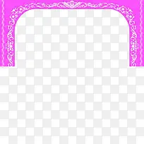 紫色拱门造型