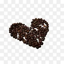 咖啡豆心形底纹
