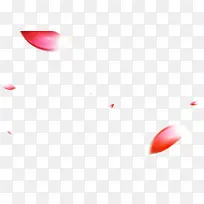 红色花瓣漂浮元素