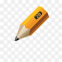 黄色2B铅笔