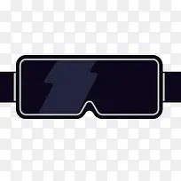 科技虚拟现实VR眼镜矢量素材