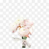 白色美丽康乃馨花束