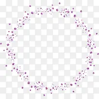 紫色漂亮珠子圆环
