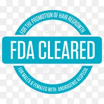天蓝简洁企业FDA认证标志免抠图