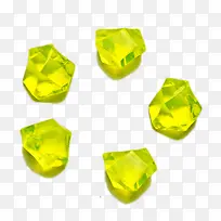 黄色质感水晶石