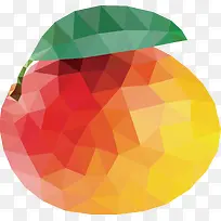 几何矢量水果杏子设计元素