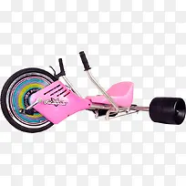 健身运动器材粉红色的单车