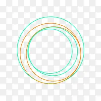 绿色简约圆圈不规则图形
