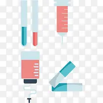 矢量扁平化理疗用品