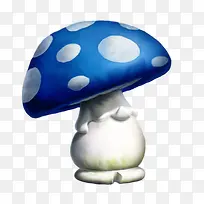 蓝色圆点蘑菇