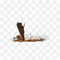 飞溅的土泥巴棕色logo