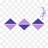 紫色花藤ppt模板
