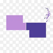 紫色花藤ppt模板