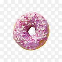 粉色可口甜甜圈