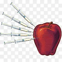 针筒苹果