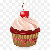 卡通樱桃水果纸杯蛋糕