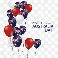 精美澳大利亚日气球海报