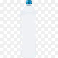 蓝盖水瓶子