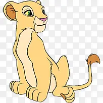狮子王动画回头动物卡通