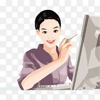 美女png元素
