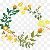 小黄花浪漫花环