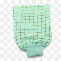 浅绿色格子澡巾