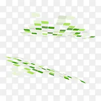 矢量绿色空间格子图