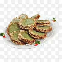产品实物绿茶饼