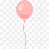 儿童节粉色纯色气球