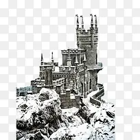 插画冰雪城堡
