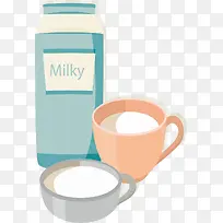 柔滑的牛奶