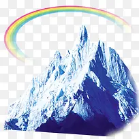 冰山彩虹